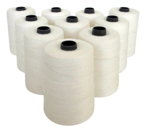 Fio / Linha Para Máquina De Fechar Saco - 1 Unidade Cor Branco