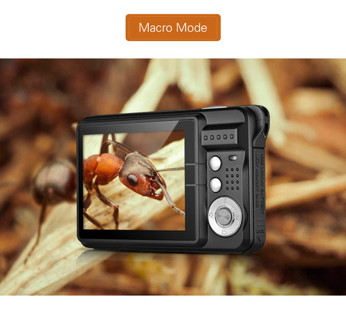 Videocámara Digital Recargable Andoer Con Zoom De 8 X 2,7 Pu