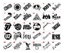 Comprar Vinilos Calcos Stickers Adhesivos Bandas De Rock