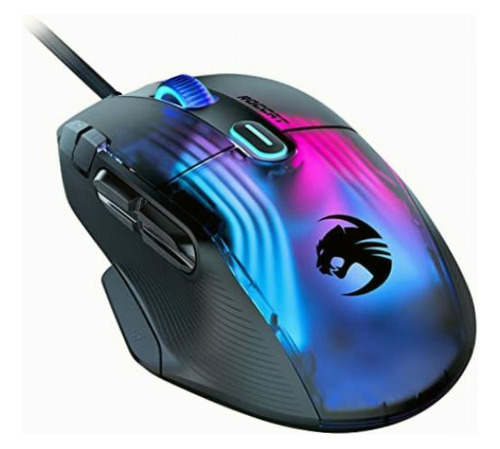 Roccat Kone Xp Mouse Para Juegos De Pc Con Iluminación 3d Color Negro