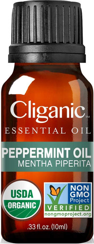 Cliganic Aceite Esencial De Menta Piperina Organica Con Cert