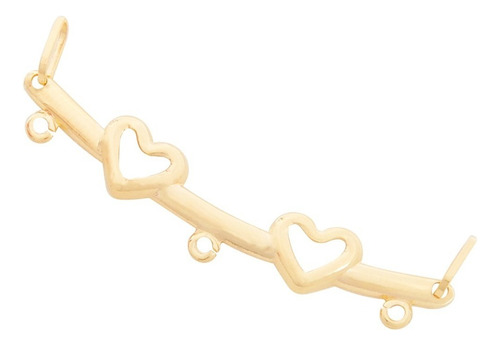 Pingente Canga Para 3 Pingentes De Filhos Em Ouro 18k Cor Amarelo
