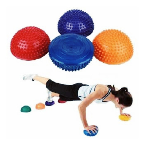 Mini Bosu Erizo Masajeador Pelota Terapia Coordinación 