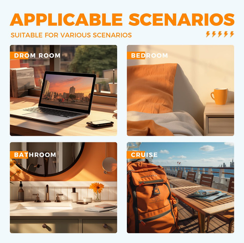 Cargador De Pared Usb, Divisor De Salida Tessan Con Extensor
