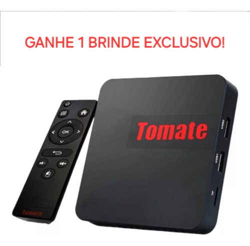 Android Tv Box Smart Tv Tomate Mcd-121 4k + Super Brinde Preto Padrão