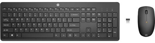 Combo De Ratón Y Teclado Inalámbricos 235, Color Negro