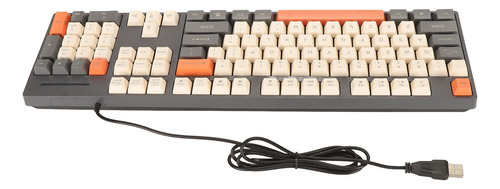 Teclado Fofo, 104 Teclas, Com Fio, 3 Cores, Interface Usb Pa