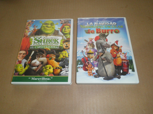 Shrek 1,2,3 La Navidad De Burro Y Ogrorisa La Navidad Dvd´s (Usado)