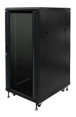 Rack De Piso 22u 600x800 Mm Puerta Vidrio Combo