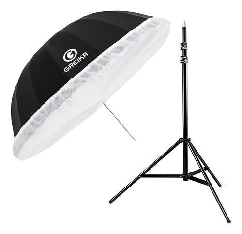 Kit Sombrinha Newborn Com Difusor Para Flash + Tripé Robusto