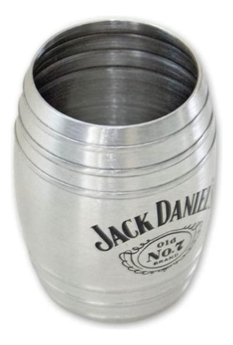 Jack Daniel's Barril Mediano Vaso De Chupito De Acero Inoxid