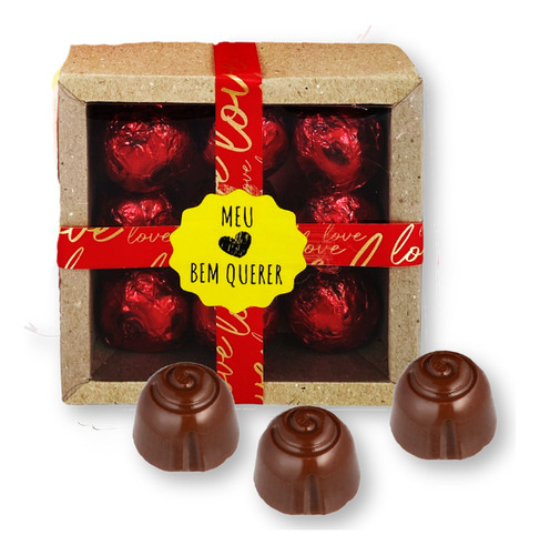 Bombom Para Presente Ursinho Chocolates Namorada Buquê Rosas
