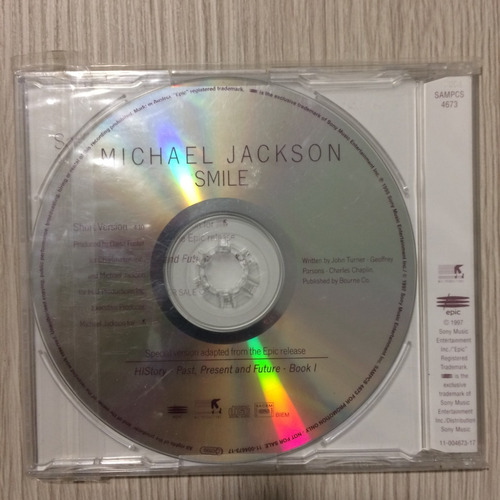 Michael Jackson Smile Cd Single Promo - Réplica
