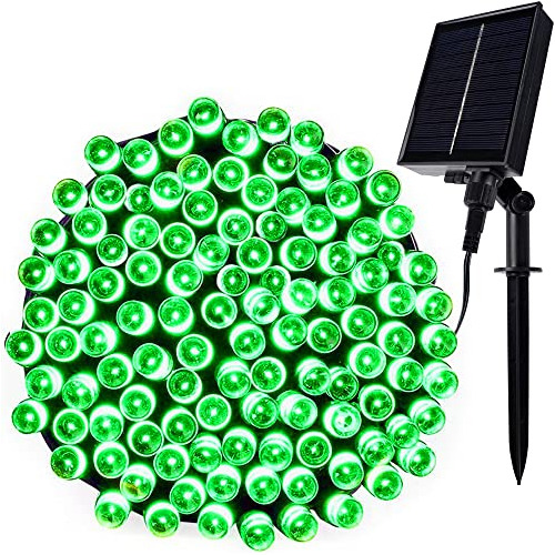 Guirnalda De Luces Solares De Navidad, 98 Pies, 300 Led...