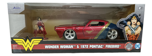 Wonder Woman & 1972 Pontiac Firebird, Escala 1/32, Jadatoys 