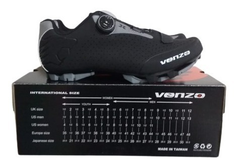Imagen 2 de 8 de Zapatillas De Ciclismo Mtb Venzo C/velcro Y Boa=contino