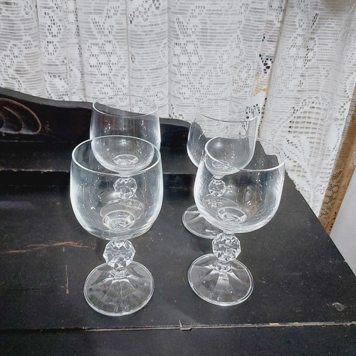 Imagem 5 de 7 de Taça Vinho Cristal Bohemia Jogo Com 4 Unidades 14cm Altura