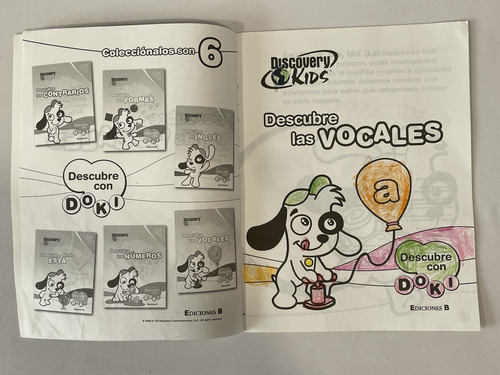 Libro Calcomanias Doki Discovery Kids 6/31 Stickers Pegadas (Usado)