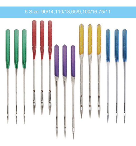15x Agujas Para De Coser Agujas Universales De Punta Regular