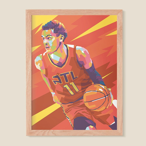 Cuadro Con Marco Trae Young 01 - Frametastic! 