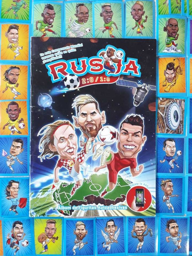 Album Rusija + 200 Figuritas A Pegar - Incluye Messi