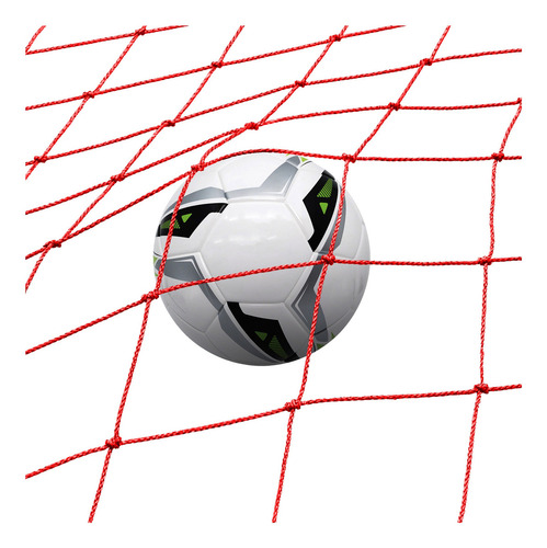 Rede Proteção Quadra / Campo 15x45m Fio 2mm Malha 12cm Nylon Cor Vermelho