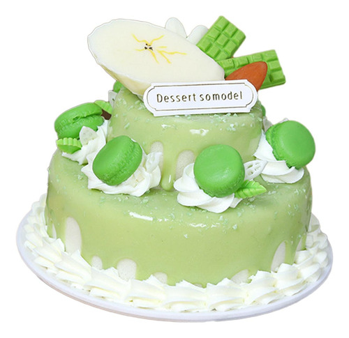 Pastel De Simulación De Pastel Artificial Para Verde