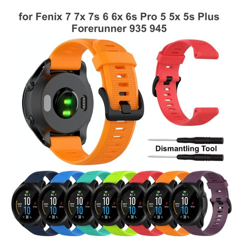 Correa Para Garmin Fenix 5 5plus 6 6pro 6sapphire 7 Colores