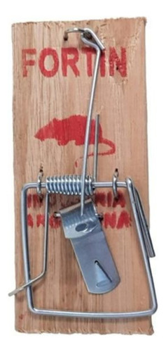 Trampera Trampa Ratón Laucha Madera 7x18cm X 5 Unidades