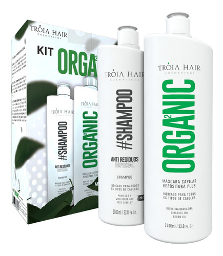 Imagem 3 de 8 de Progressiva Organica Troia Hair Cabelos Lisos Sem Formol Ori