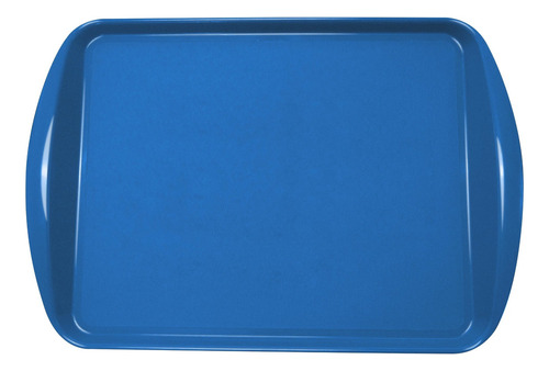 Kit 25 Bandeja Restaurante Self Service Fast Food 44x30 Cor Azul