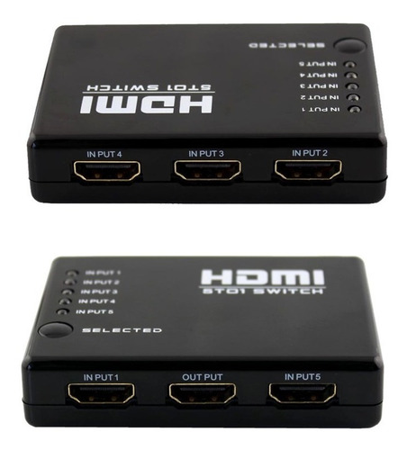 Switch Selector Puertos Hdmi 5 Entradas X 1 Salida + Control