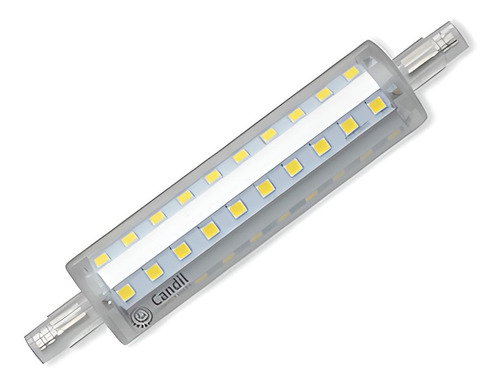 Imagen 1 de 5 de Lampara R7s 15w 118mm Frio 6500k Reemplazo Quarzo Reflector