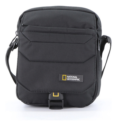 Bolso De Viaje Nat Geo Front Expander Pro 3l Resiste El Agua Color Negro Lisa