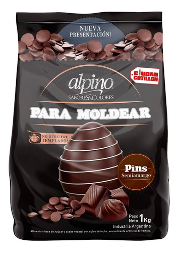Chocolate Alpino Modelar Pins X 6 Kg - Ciudad Cotillón Z