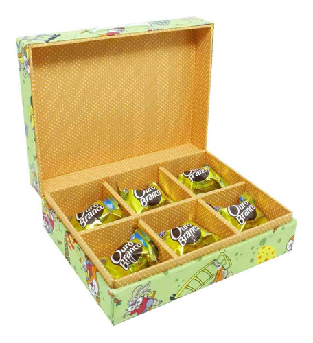 Caixa Para Doces E Presentes De Páscoa - Coelho - Artesanal