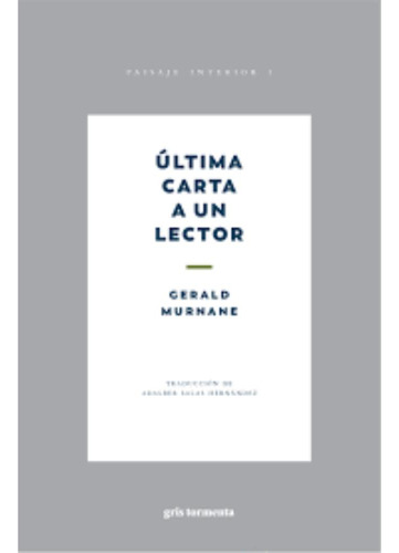 Libro Última Carta A Un Lector