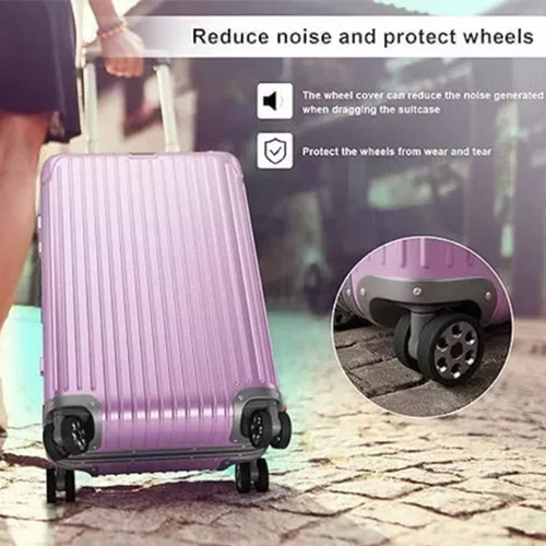 24pcs Coberturas De Proteção Para Rodas De Bagagem Duráveis