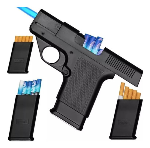 Encendedor De Antorcha Recargable Con Estuche P/ Cigarrillos