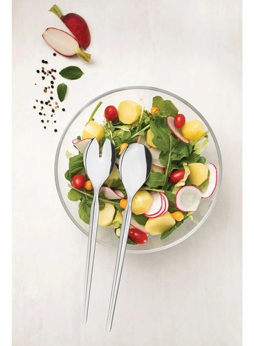 Juego Cuchara Y Tenedor Ensalada 28cm Acero Inox Tramontina