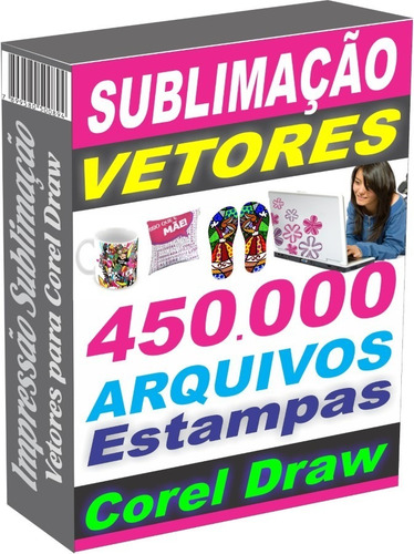Imagem 1 de 10 de 450.000 Artes Vetor Corel Draw Design Sublimação Impressão