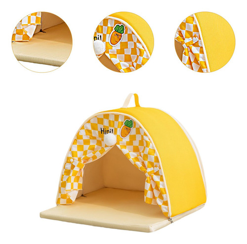 Casa De Carpas De Mascotas 50cmx50cmx40cm Naranja