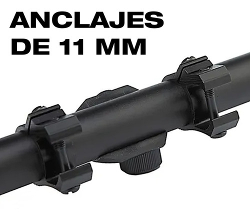 Imagen 5 de 10 de Mira Telescopica 4x20 Rifle Aire Comprimido 5.5 + Montajes