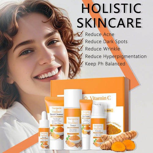 Cúrcuma + Vitamina C Set De Cuidado De La Piel Loción De Cúr