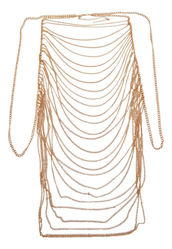 Cadena Para El Cuerpo Para Mujer, Cadena Para El Pecho Sin