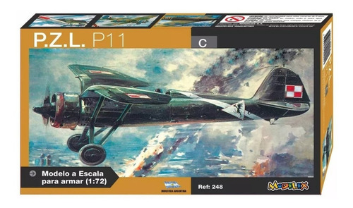 Imagen 1 de 2 de Pzl P11 - 1/72 Modelex 248