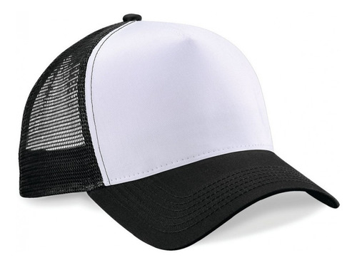 Gorra Trucker Negra Para Sublimar Cotillon Visera X 12 U