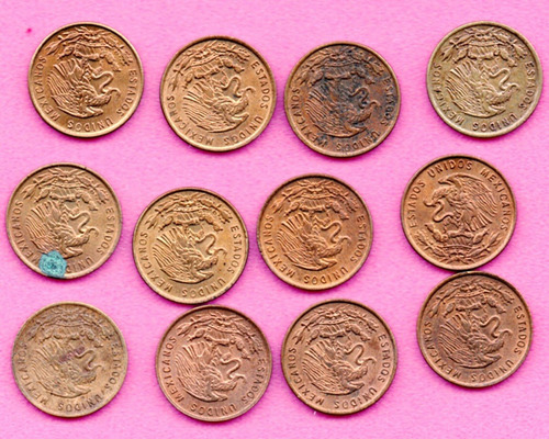 Imagen 2 de 4 de Colección Un Centavos Espiga Años 1951 Al 1964 Brillo A1 36