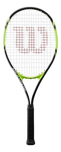 Raqueta Tenis Wilson Grip 4 3/8 + Funda Estuche Encordado Tennis Juego Color Negro/verde