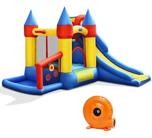 Casa De Rebote Inflable Bountech, Castillo De Rebote 6 En 1 